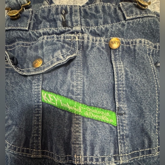 Key Imperial Aristocrat Overalls Vintage Blue Denim BIB Carpenter Jeans - Picture 6 of 10